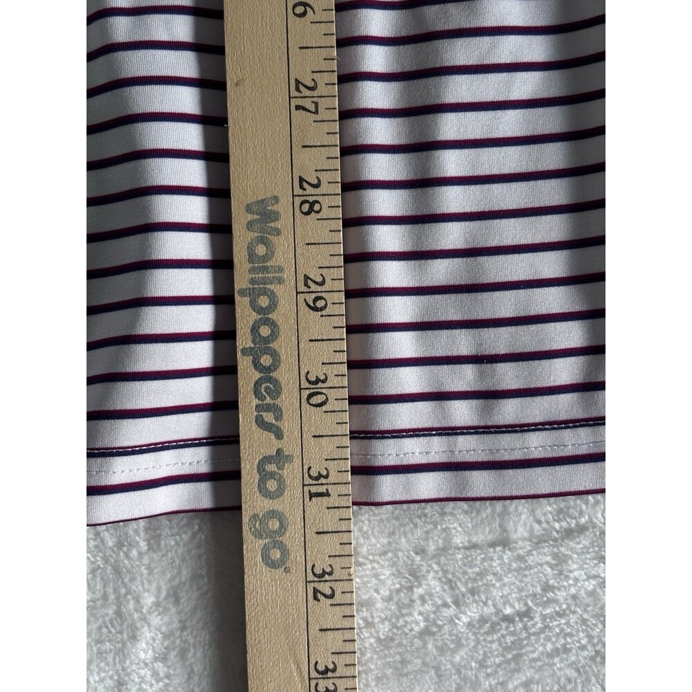 Holderness & Bourne Men's XL Polo Shirt Fried Egg Golf Lido Logo Sutton Striped - Picture 11 of 12